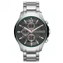 ARMANI EXCHANGE AX2163 Vyriškas kvarcinis chronografo laikrodis 46mm juodas ciferblatas odinis dirželis