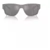 Armani Exchange AX4141SU81806 Vyriški akiniai nuo saulės Matiniai juodi tamsiai pilki 56mm