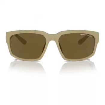 Armani Exchange AX4142SU83487 Vyriški akiniai nuo saulės Matinė juoda Pilka 61mm
