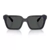 Armani Exchange AX4147S 610587 Vyriški akiniai nuo saulės - Matinis juodas rėmelis, tamsiai pilki lęšiai, 56 mm