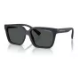 Armani Exchange AX4147S 610587 Vyriški akiniai nuo saulės - Matinis juodas rėmelis, tamsiai pilki lęšiai, 56 mm