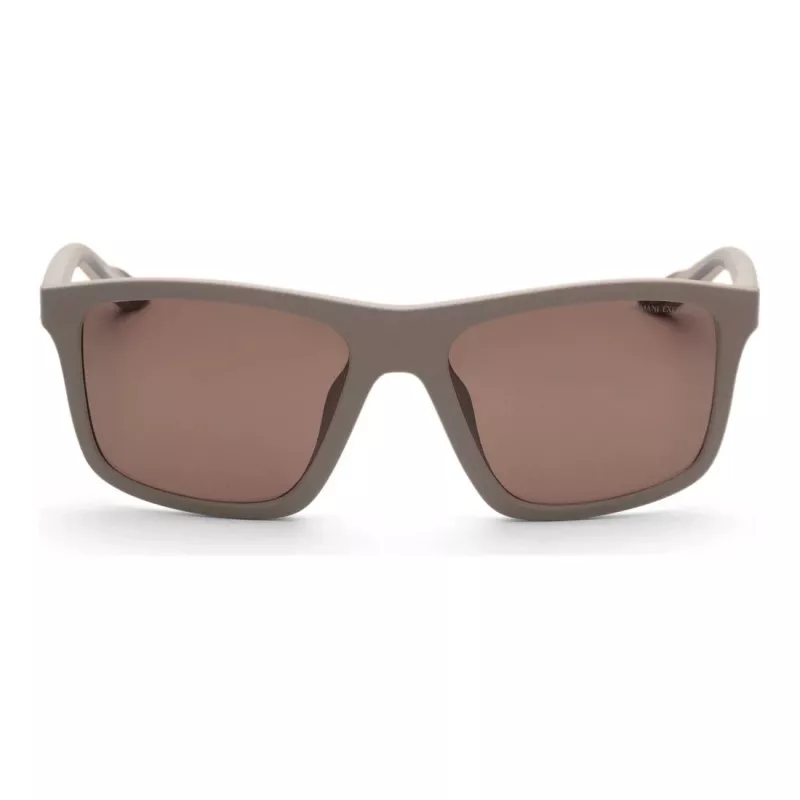 ARMANI EXCHANGE AX4149SU83617 Vyriški stačiakampiai akiniai nuo saulės Havana rudos spalvos acetato rėmelis rudi polikarbonato lęšiai 56/18/145 mm