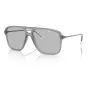 Armani Exchange AX4150SU83638 Akiniai Vyriški Kvadratiniai Matiniai Juodi Pilki 59mm