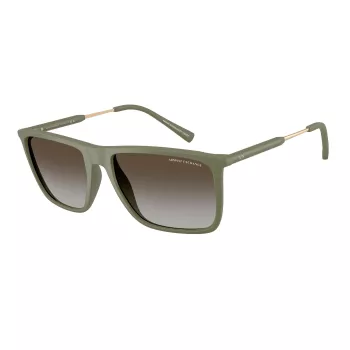 Armani Exchange AX4160S838113 Vyriški akiniai nuo saulės Havana Brown Gradient 57mm