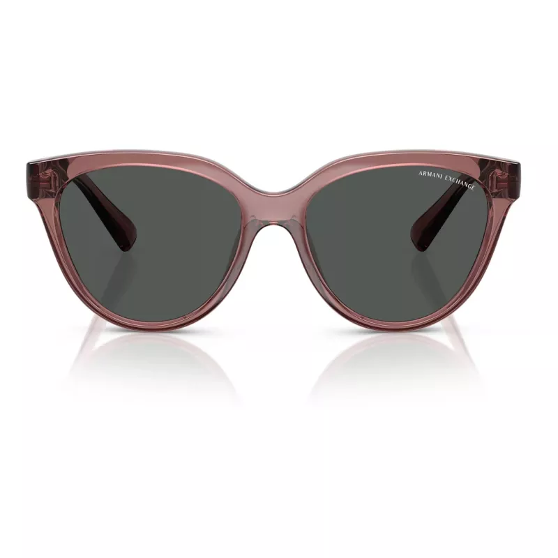 Armani Exchange Moteriški Akiniai Nuo Saulės AX4148SU83598 Havana Rudi Stačiakampiai 56mm