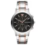 Armani Man AR11165 Vyriškas kvarcinis chronografo laikrodis, 43 mm, nerūdijančio plieno, juodas ciferblatas