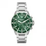 Armani Man AR11500 Vyriškas analoginis kvarcinis chronografo laikrodis 43mm juodas ciferblatas odinis dirželis