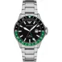 ARMANI Man AR11589 Vyriškas analoginis kvarcinis laikrodis 42mm mėlynas ciferblatas sidabrinis nerūdijantis plienas