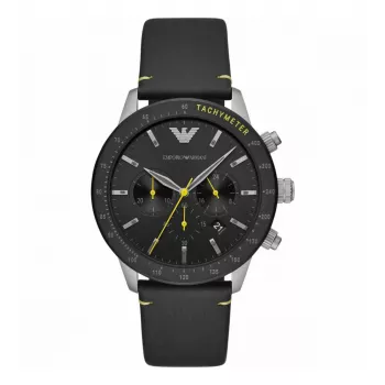 Armani vyriškas laikrodis AR11325 Luigi chronografas kvarcinis 44 mm nerūdijantis plienas mėlynas ciferblatas