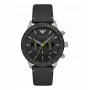 Armani vyriškas laikrodis AR11325 Luigi chronografas kvarcinis 44 mm nerūdijantis plienas mėlynas ciferblatas