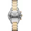 Armani vyriškas laikrodis AR11361 42mm nerūdijančio plieno tinklelis juodas ciferblatas chronografas