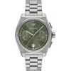 Armani vyriškas AR11640 nerūdijančio plieno chronografo laikrodis, 43 mm