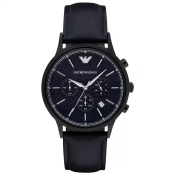 ARMANI vyriškas chronografinis laikrodis AR2481, 43 mm, nerūdijantis plienas, mėlynas ciferblatas