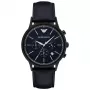 ARMANI vyriškas chronografinis laikrodis AR2481, 43 mm, nerūdijantis plienas, mėlynas ciferblatas
