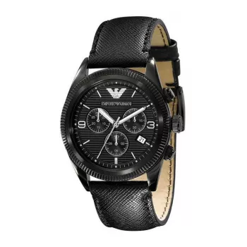 Armani Vyriškas AR5904 Chronografas Laikrodis 41mm Juodas Ciferblatas Nerūdijantis Plienas