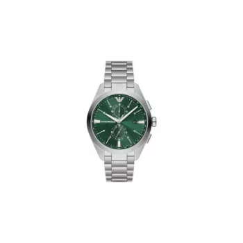 Armani vyriškas Luigi kvarcinis laikrodis AR11480 40mm mėlynas ciferblatas, nerūdijančio plieno tinklelis