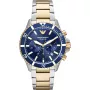 ARMANI vyriškas laikrodis AR11362 (43 mm) – mėlynas ciferblatas, nerūdijančio plieno apyrankė