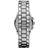 ARMANI Women's AR0674 Quartz Analog Watch 35mm Stainless Steel Silver