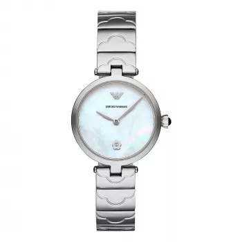 ARMANI Moteriškas AR11235 Kvarcinis Laikrodis 32mm Nerūdijantis Plienas Sidabrinis