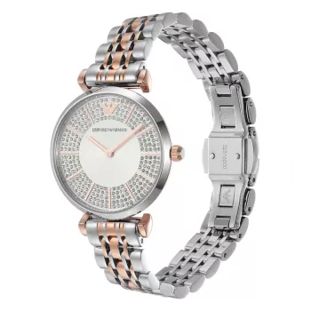 ARMANI moteriškas laikrodis AR11537 32mm nerūdijantis plienas sidabrinis ciferblatas