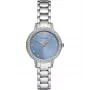 ARMANI moteriškas AR11585 nerūdijančio plieno kvarcinis laikrodis 32mm sidabrinis ciferblatas