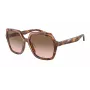 Armani moteriški AR8193U akiniai nuo saulės – Havana acetato rėmelis su rudais gradientiniais lęšiais (55/17/140 mm)
