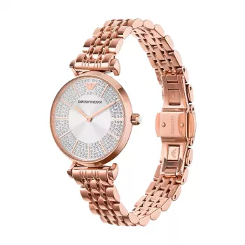 ARMANI moteriškas laikrodis AR11446 32mm rožinio aukso nerūdijantis plienas