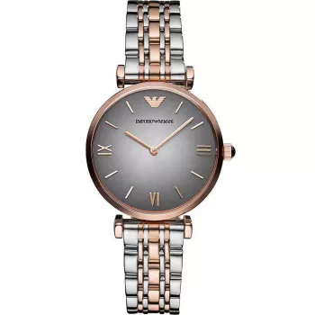 ARMANI Moteriškas Laikrodis AR1725 Gianni T-Bar 32mm Nerūdijantis Plienas Sidabrinis