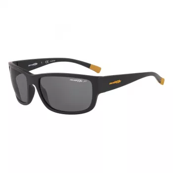 ARNETTE AN4256018162 Vyriški stačiakampiai poliarizuoti akiniai nuo saulės – juodas rėmelis, pilki lęšiai 62mm