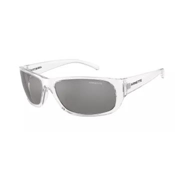 ARNETTE AN4290-27556G Vyriški akiniai nuo saulės, matinio juodo rėmelio, pilki veidrodiniai lęšiai, 63 mm
