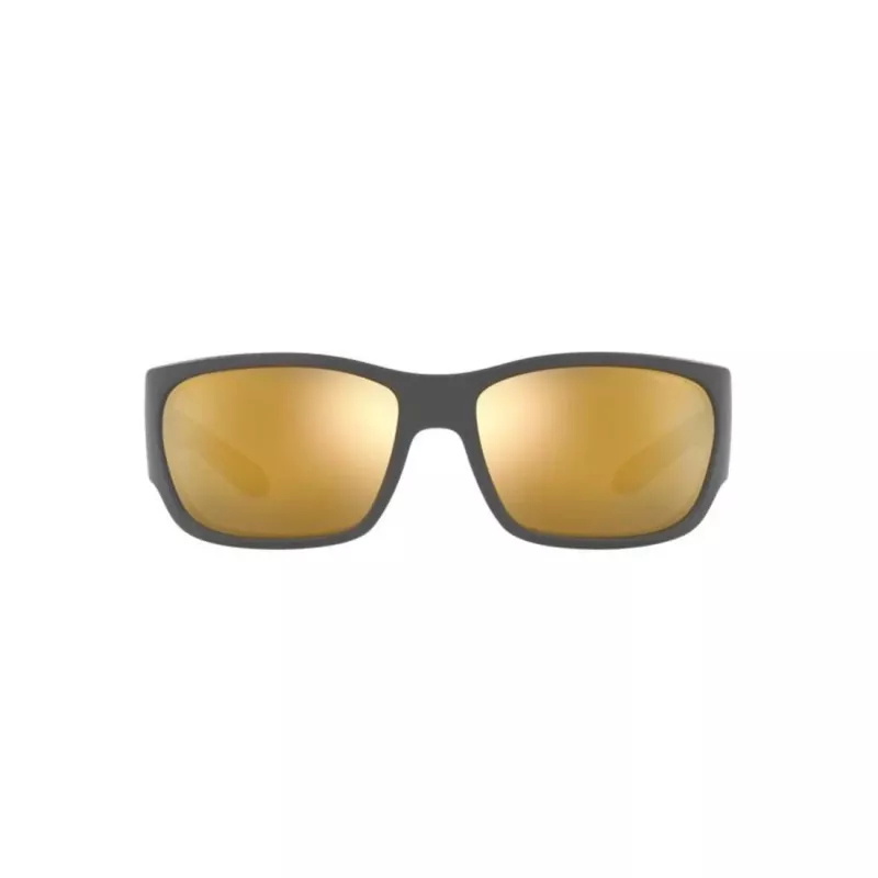 ARNETTE AN4324-28775A Unisex akiniai, matinio juodo rėmelio, pilki lęšiai, 61 mm