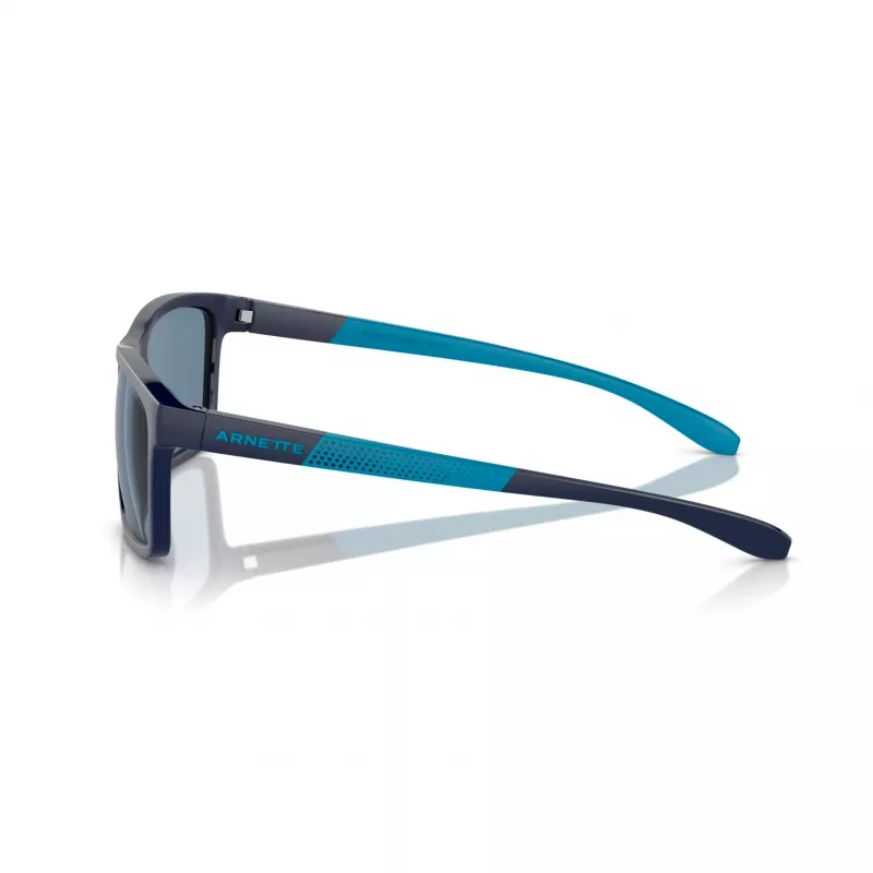 ARNETTE AN4328U27622V Vyriški akiniai nuo saulės Matiniai juodi Tamsiai pilki veidrodiniai sidabriniai 58mm