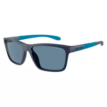ARNETTE AN4328U27622V Vyriški akiniai nuo saulės Matiniai juodi Tamsiai pilki veidrodiniai sidabriniai 58mm