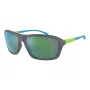ARNETTE AN4329-28538N Unisex akiniai, stačiakampiai, matinio juodo rėmelio, tamsiai pilki lęšiai, 63/17/130 mm