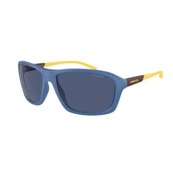 ARNETTE AN4329-290280 Vyriški stačiakampiai poliarizuoti akiniai nuo saulės, matiniai juodi/pilki, 63 mm