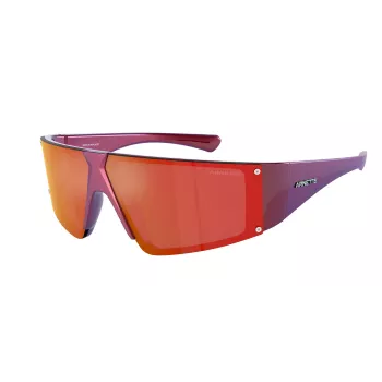 ARNETTE AN4332-29206Q Unisex akiniai nuo saulės, matiniai juodi, pilki veidrodiniai, 69 mm