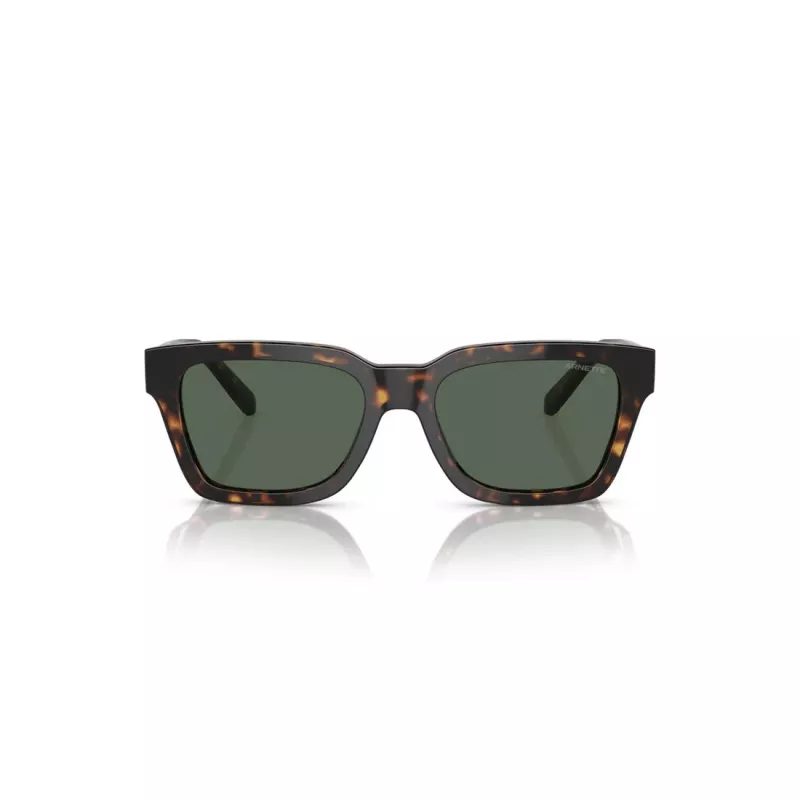 ARNETTE AN4334-122271 Vyriški stačiakampiai akiniai nuo saulės, matinio juodo rėmelio, tamsiai pilki veidrodiniai sidabriniai lęšiai, 64/18/130 mm