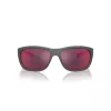 ARNETTE AN4337-28706Q Vyriški stačiakampiai akiniai nuo saulės, matiniai juodi, pilki veidrodiniai, 63 mm