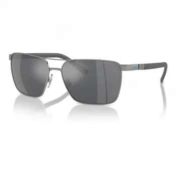 ARNETTE Vyriški akiniai nuo saulės AN3091-7416G Matinio juodo rėmelio pilki veidrodiniai sidabriniai lęšiai 61 mm