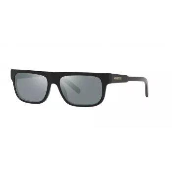 ARNETTE Vyriški akiniai nuo saulės AN4278-12006G - Matinis juodas propionato rėmelis, pilki veidrodiniai polikarbonato lęšiai, 55 mm lęšio plotis