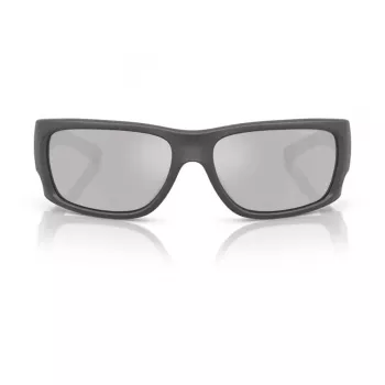 ARNETTE vyriški akiniai nuo saulės AN4345-28706G stačiakampiai matinio juodo rėmelio pilki veidrodiniai sidabriniai lęšiai 62 mm