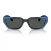 ARNETTE Vyriški akiniai nuo saulės AN4350-297587 Matinė juoda Tamsiai pilka 55mm