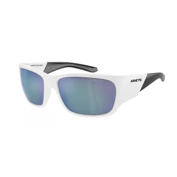 ARNETTE Unisex akiniai nuo saulės AN43242863Y76 - Matinis juodas rėmelis, tamsiai pilki veidrodiniai sidabriniai lęšiai, 61 mm