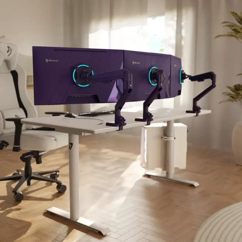 Arozzi Nova 27 colių IPS QHD 16:9 žaidimų monitorius, 2560x1440, 180Hz, 1ms, 2xHDMI, violetinis
