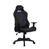 Arozzi Torretta Soft Fabric Žaidimų kėdė – Pure Black, Metal Frame, Class 4 Gas Lift, 3D Porankiai