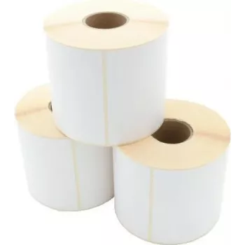 ARTDEV Terminio perkėlimo etikečių ritinys 101,6 x 76,2 mm, 40 mm šerdis, 125 mm OD, 960 etikečių, balta, popierius, nuolatiniai klijai