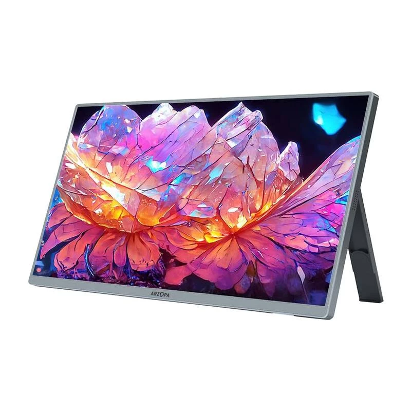 Arzopa A3C Pro 13.3 inch 1080P nešiojamas monitorius, IPS, USB-C, Mini HDMI, HDR10, įmontuoti garsiakalbiai, išmanusis dangtelis