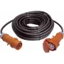 AS Schwabe 60521 32 A 5 kontaktų CEE prailginimo kabelis su fazių keitikliu, 50 m, H07RN-F 5G6, 400 V, IP44, juodas