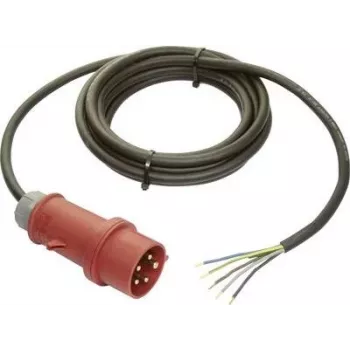 AS SCHWABE 70970 maitinimo kabelis nuo Schuko iki atviro galo H05VV-F 3G1.5 5m juodas