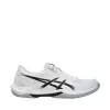 Asics Gel-Rocket 12 vyriški krepšinio bateliai vidaus sportui, balti / tamsiai mėlyni, 40.5 EU